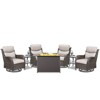 Gymojoy  Outdoor 5 Inch Swivel Chairs Glider Chairs with Fire Pit Table - 2 of 4