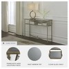 Signature Design by Ashley Cloverty Glass Top Sofa Table, Gold Finish - 3 of 4