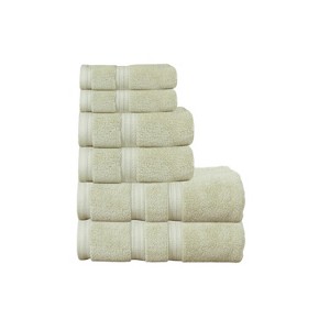 Home Weavers Elegance Essentials 550GSM 100% Cotton Zero Twist Super Absorbent Bath Towel Set - 1 of 4