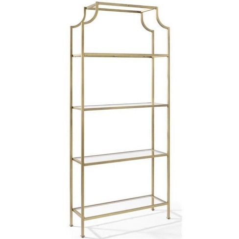 target gold bookshelf