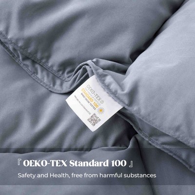King Steel Gray Microfiber Medium Weight Duvet