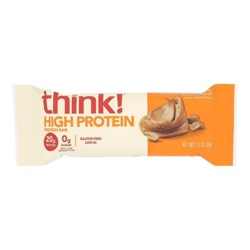 Think! Creamy Peanut Butter High Protein Bar - 10 bars, 2.1 oz, 2 of 5