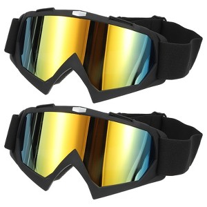 Unique Bargains Windproof Mountaineering Sky Diving ATV Dirt Bike Skiing Goggle 2 Pcs - 1 of 4