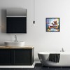 Stupell Industries Happy Bear in Bathtub, 17" x 17" - 2 of 4