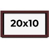 PosterPalooza | Panoramic Shadow Box 1.5" Depth Brown Picture Frame - UV Acrylic, Backing, Hanging Hardware - 2 of 4