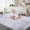 Washable Modern Geometric Area Rugs for Bedroom Living Room, Low Pile Soft Throw Carpet for Home - 4 of 4