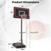 Safstar 7.5-10 FT Portable Basketball Hoop w/ 44" Shatterproof Backboard Outdoor Indoor - 2 of 4
