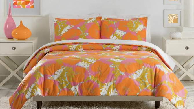 Trina Turk 3pc Summer Floral Comforter Bedding Set, 2 of 8, play video