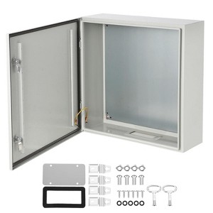 Outdoor Electrical Box, Steel Enclosure, IP66 Waterproof & Dustproof, Electrical Junction Box with Mounting Plate for Indoor Outdoor Use - 1 of 4