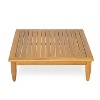 Scott Living Sacova Outdoor Acacia Wood Square Coffee Table with Slat Design - 4 of 4