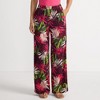 Lands' End Women's Rayon High Rise Wide Leg Pants - Set Bottom - 2 of 4