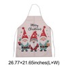 Unique Bargains Christmas Aprons Cotton Linen Beige Red White 26.77"x21.65" 1 Pcs - 3 of 4