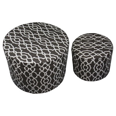 round storage ottoman target
