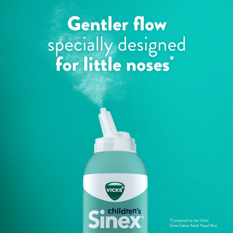Vicks Sinex Children&#39;s Saline Nasal Spray Ultra Fine Mist - 5oz, 6 of 13