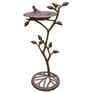 34" Meadow Birdbath - Antique Bronze - Oakland Living - 1 of 4