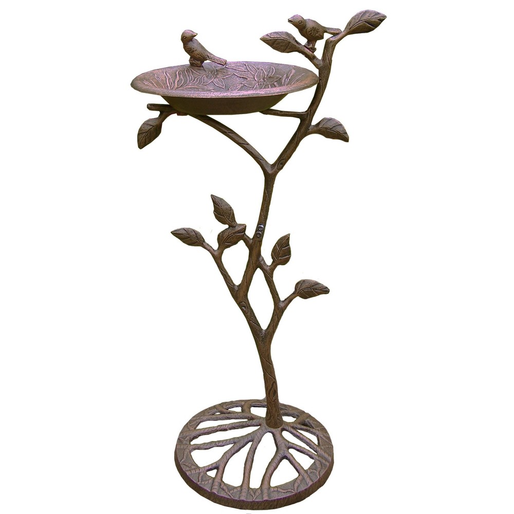 34" Meadow Birdbath - Antique Bronze - Oakland Living