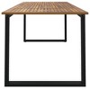 vidaXL Patio Table with U-shaped Legs 78.7 in.x35.4 in.x29.5 in. Solid Wood Acacia - 4 of 4