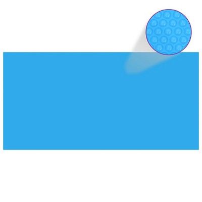 VidaXL Rectangular Pool Cover 216 x 108 inch PE Blue