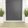 Doodle By Meg Green Bow Checkered Print Welcome Mat - Deny Designs - 2 of 3