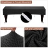 Unique Bargains Stretch Anti-Dust Protecting Dining Chair Slipcovers for 42" - 54" Bench - 3 of 4