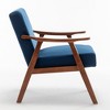CAVINAS Upholstered Accent Chair,Mid Century Arm Chair with Wood Frame for Bedroom,Reading Room - 4 of 4