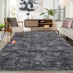 Washable Rugs Area Rug for Bedroom Modern Non Slip Throw Rugs Large Living Room Rug Low Pile - 1 of 4