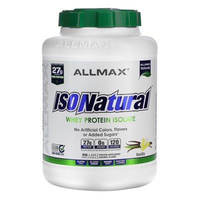 ALLMAX ISONatural™, Whey Protein Isolate, Vanilla, 5 lbs (2.27 kg)