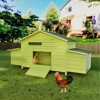 Gulches Green Wooden Chicken Coop Outdoor Hen House with 2 Free-Range Doors 2 Nesting Boxes Perch Waterproof 1 Piece 11 Sq Ft - 2 of 4