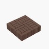 Chic Crate-H-Style Interlocking Deck Tiles – 44-Pack Quick-Install 12x12 Patio Flooring for Porch, Poolside & Backyard, Red Brown - 4 of 4