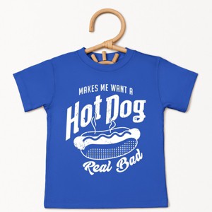 The Juniper Shop Makes Me Want A Hot Dog Real Bad Solid Toddler Short Sleeve Tee - 1 of 4