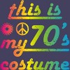 Women's Design By Humans This Is My 70s Costume Funny 70s Show Halloween 1970s Gifts 70s By dogsandhugs Racerback Tank Top - 2 of 3