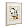 Stupell Industries Something Wicked Boo Framed Print Under Glass, Brown, 13" x 13" - 2 of 4