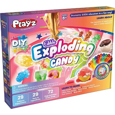 Playz Edible Exploding Candy! Food Science STEM Chemistry Kit - Discovery Science Educational Toys & Gifts for Boys, Girls, Teenagers & Kids