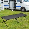 Costway Folding Camping Cot & Bed Heavy-Duty for Adults Kids w/ Carrying Bag 300LBS Grey - 2 of 4