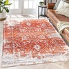 Area Rug Oriental Vintage Distressed Rug for Living Room Bedroom - 2 of 4