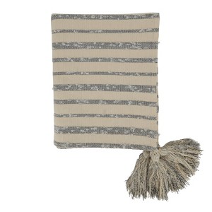 Saro Lifestyle Striped Thow, 50x60 inches, Multicolored - 1 of 4