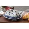 Blue Rose Polish Pottery M077 Manufaktura Butter Dish - 2 of 4