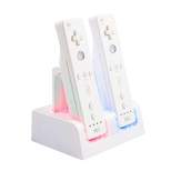 4 Port Remote Controller Battery Charger Charging Dock Station + 4 Rechargeable 2800mAh Batteries For Nintendo Wii/Wii U