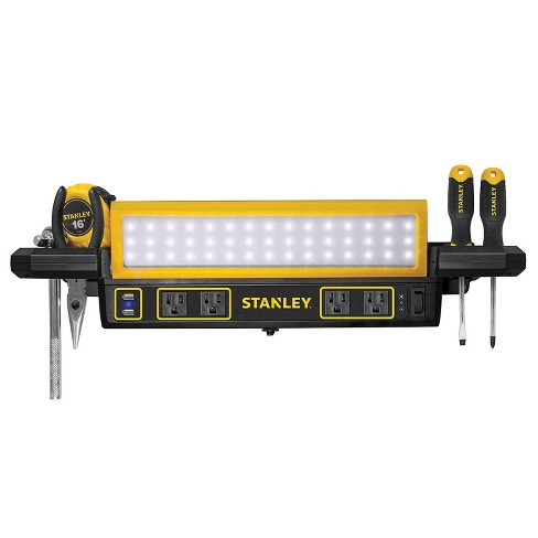 Stanley PSL1000S 1,000-Lumen Workbench Shop Light with Power Strip