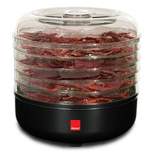 Ronco Beef Jerky Machine with 5 Stackable Trays, Easy-to-Use Dehydrator and Food Preserver Black
