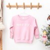 The Juniper Shop Merry Puff Print Toddler Graphic Sweatshirt - 2 of 3