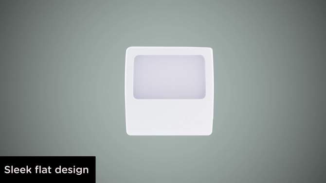 GE 2pk Plugin LED Night Light White, 2 of 8, play video