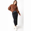 Women's Juli Cozy Crew Neck Sweater - OLIVACEOUS - 3 of 4