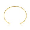 14K Gold-Plated Cuff Bracelet featuring sparkling Cubic Zirconia, blending luxurious gold tones with radiant brilliance for an elegant statement piece - 3 of 3