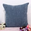 2 Pcs Polyester & Velvet Striped Decorative Pillow Cover - PiccoCasa - 3 of 3