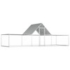 vidaXL Chicken Coop Silver Galvanized steel 20 x 6.6 x 6.6 ft - 2 of 4