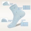 Paaaawaters Women's blue grass breathable sweat-absorbent high-value versatile simple and fresh mid-tube socks twelve pairs(Twelve pairs) - 2 of 4