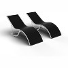 Patio Lounge Chair Set of 2 ¨C All-Weather Sunbeds for Backyard, Garden, Balcony, Heavy Dutys & Relaxing - 2 of 4