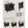 SONGMICS Set of 2 Luggage Rack with 2 Removable Laundry Bag 2 Pack Folding Suitcase Stands for Guest Room Bedroom Hotel - 3 of 4