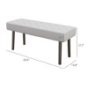 TiramisuBest Button Tufted Bed Bench - Upholstered with Arms & Solid Wood Legs, Black - 3 of 4